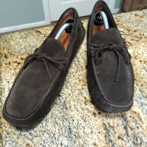 Frye Men's Allen Tie Suede Slip On Loafer Sz 11.5 D EUC - Picture 2 of 13
